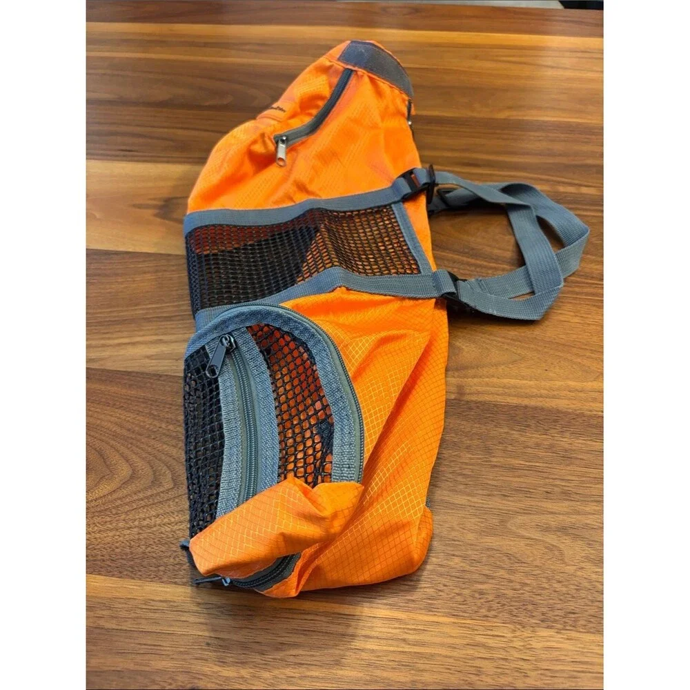 Hello Mow & Wow Orange and Mesh Animal Dog Cat Transport Travel Grooming Bag